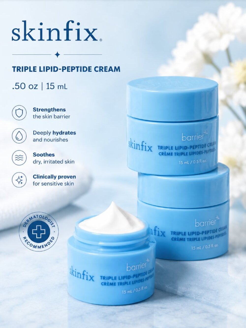 Skinfix Barrier+ Triple Lipid-Peptide Cream — Blue
